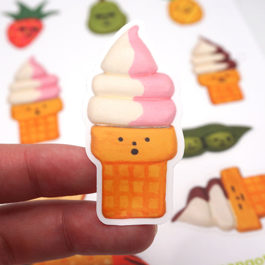 Clay Food Sticker Sheet