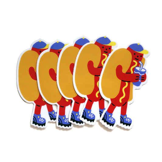 Hotdog Guy Sticker
