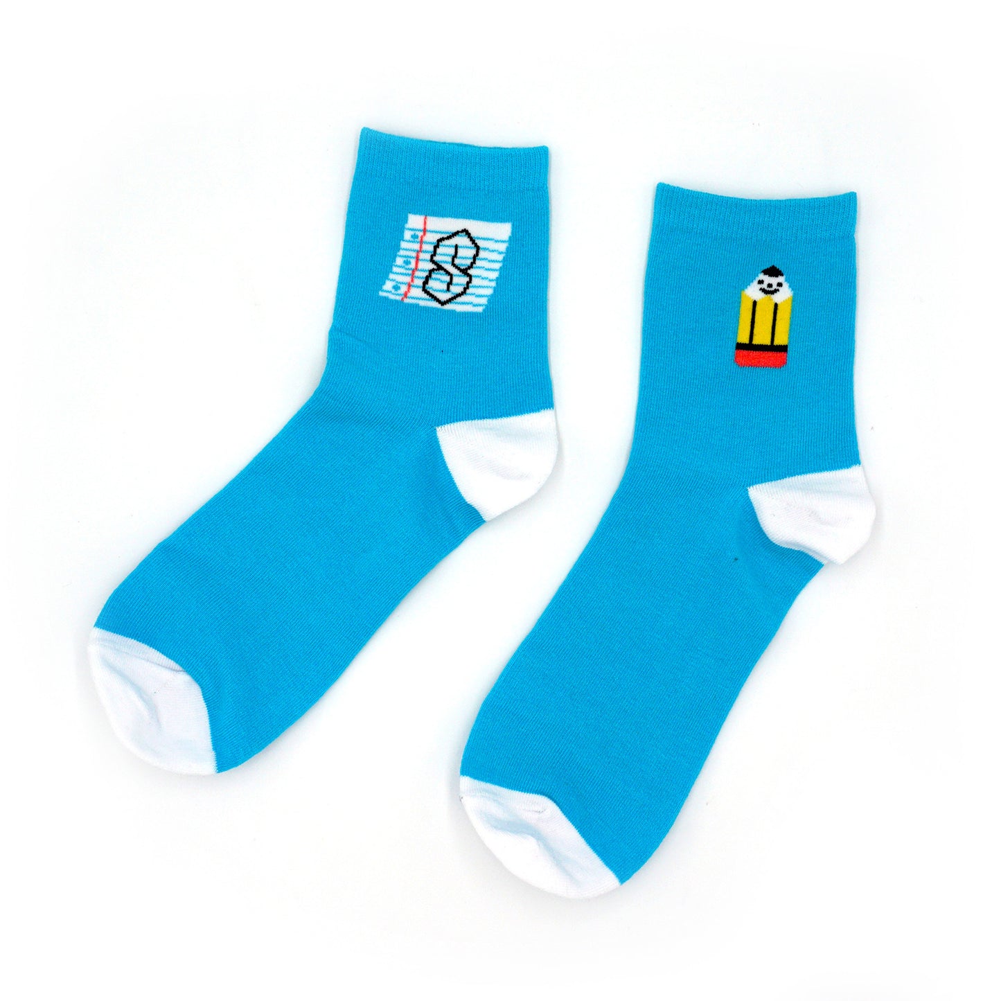 Paper and Pencil Socks