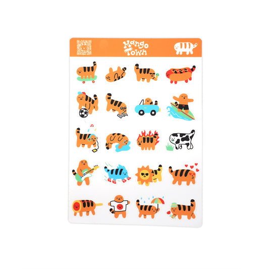 Cheese Puff Tiger Sticker Sheet