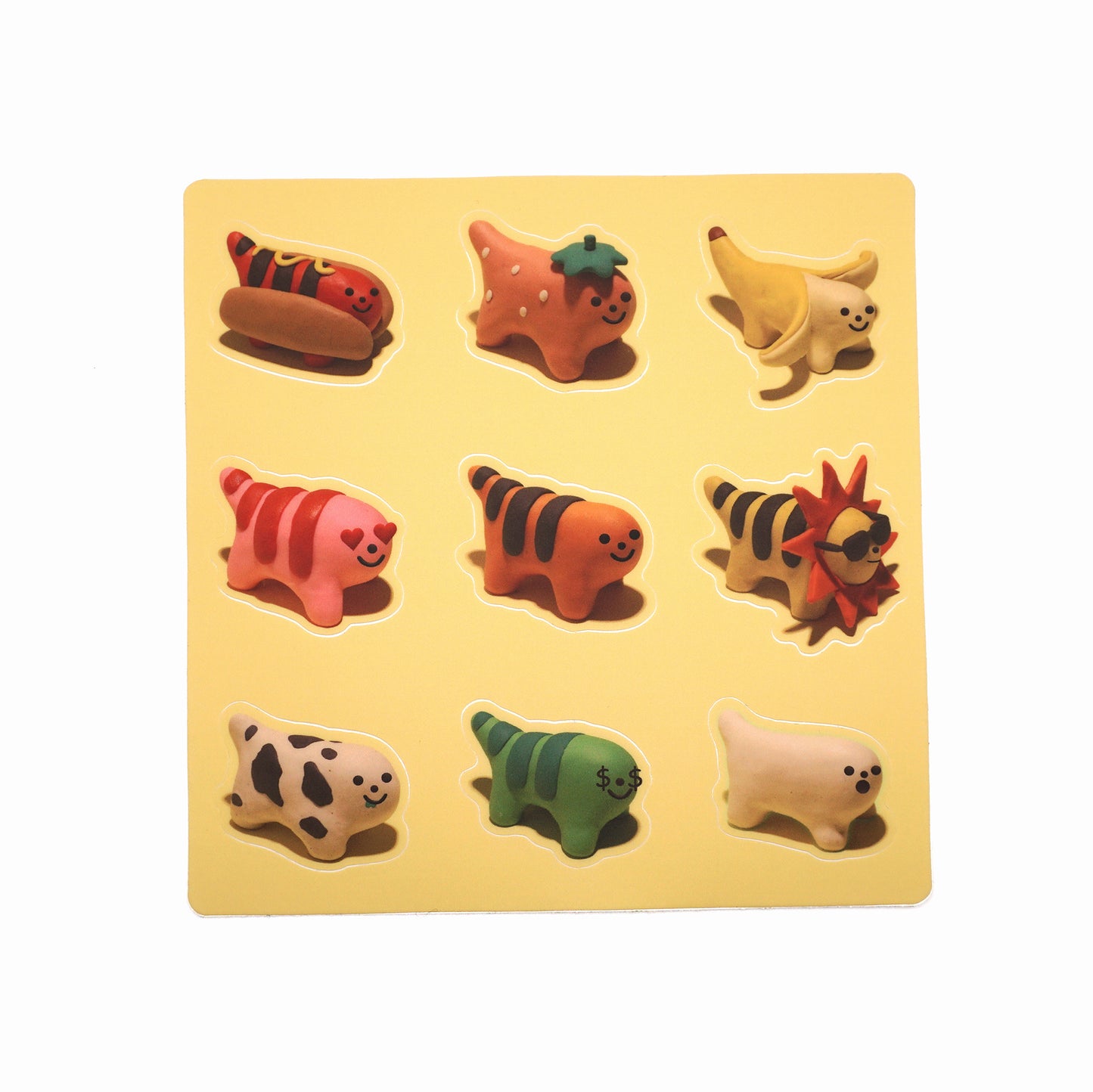 Clay Puff Tigers Sticker Sheet