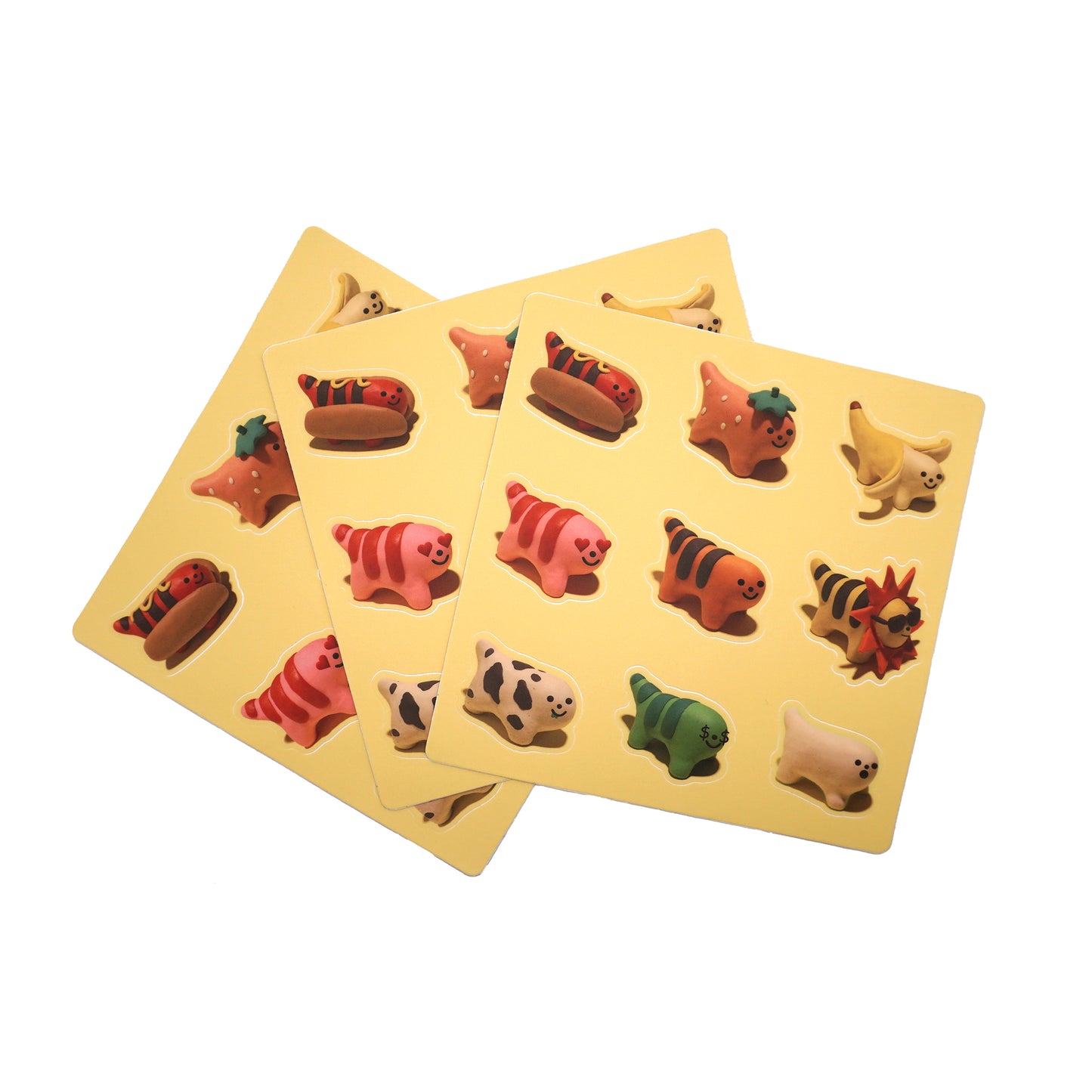 Clay Puff Tigers Sticker Sheet