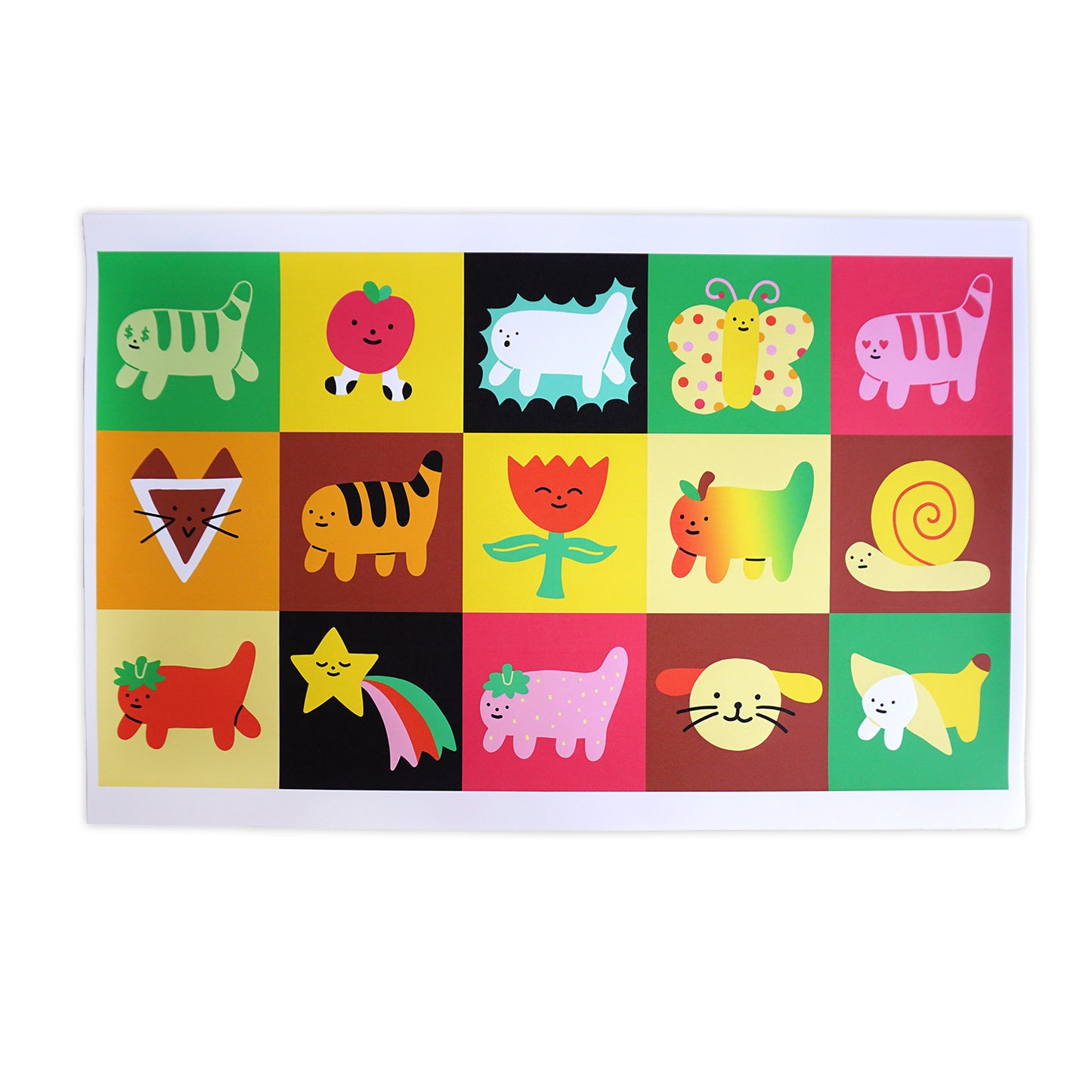 Mango Town Grid Print